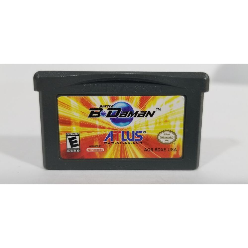Nintendo game boy advance battle b-daman gba Atlus tested works great